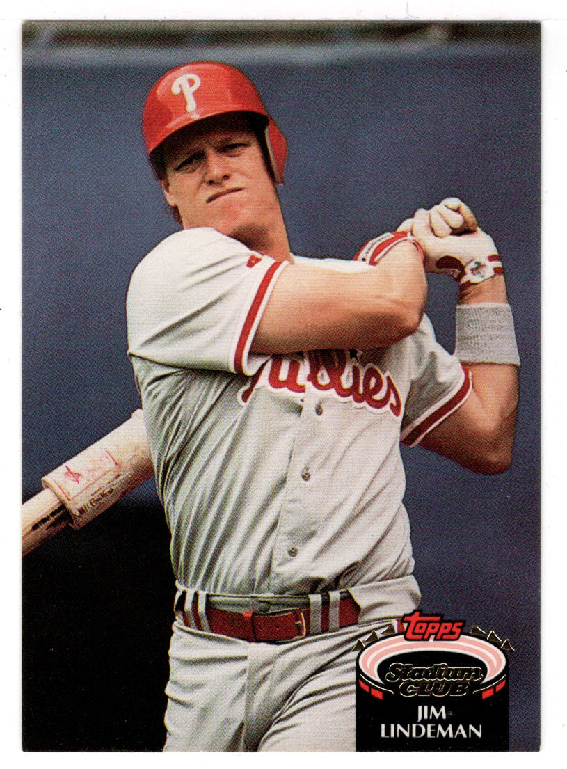 Jim Lindeman - Philadelphia Phillies (MLB Baseball Card) 1992 Topps Stadium Club # 893 Mint