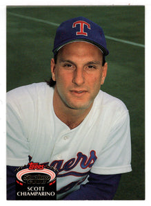 Scott Chiamparino - Texas Rangers (MLB Baseball Card) 1992 Topps Stadium Club # 896 Mint