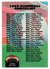 Load image into Gallery viewer, Checklist # 7 (# 601 - # 700) (MLB Baseball Card) 1992 Topps Stadium Club # 898 Mint

