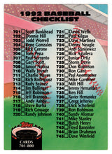 Load image into Gallery viewer, Checklist # 8 (# 701 - # 800) (MLB Baseball Card) 1992 Topps Stadium Club # 899 Mint
