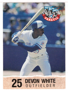 Devon White - Toronto Blue Jays (MLB Baseball Card) 1992 Toronto Blue Jays Fire Safety # 25 Mint