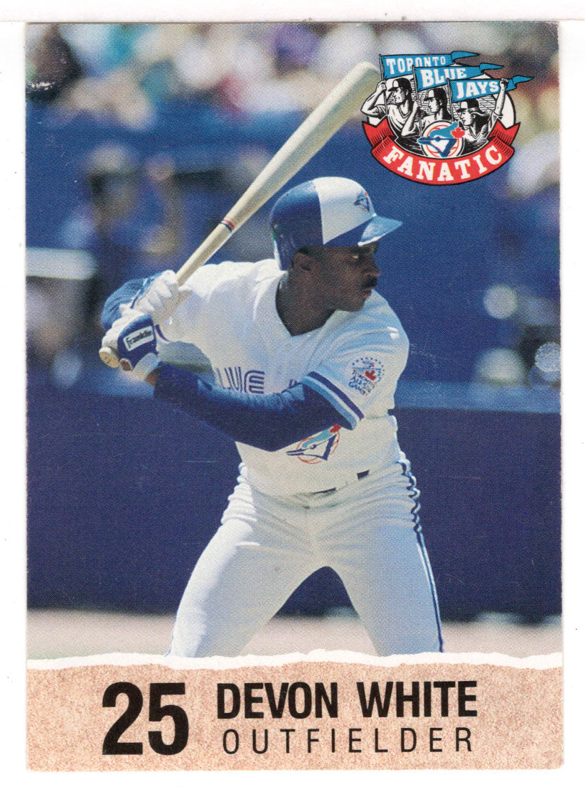 Devon White - Toronto Blue Jays (MLB Baseball Card) 1992 Toronto Blue Jays Fire Safety # 25 Mint