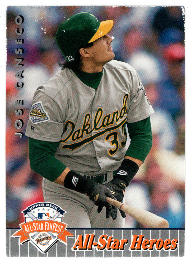 Jose Canseco - Oakland Athletics (MLB Baseball Card) 1992 Upper Deck All-Star FanFest # 17 VG-NM