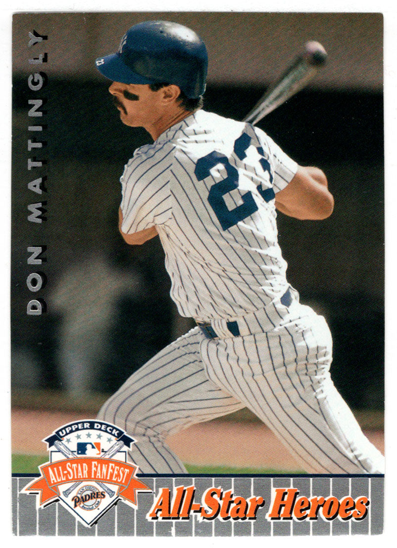 DON MATTINGLY NEW YORK YANKEES BASEBALL CARD