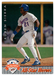 Ruben Sierra - Texas Rangers (MLB Baseball Card) 1992 Upper Deck All-Star FanFest # 41 VG-NM