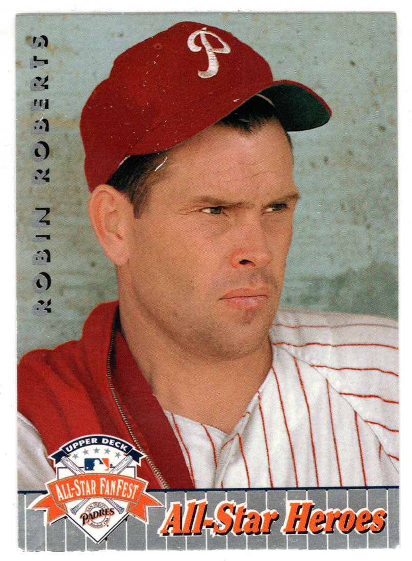 Robin Roberts - Philadelphia Phillies (MLB Baseball Card) 1992 Upper Deck All-Star FanFest # 54 VG-NM
