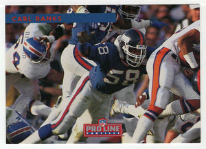 Carl Banks - New York Giants (NFL Football Card) 1992 Pro Line Profiles # 19 Mint