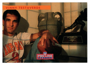 Vinny Testaverde - Tampa Bay Buccaneers (NFL Football Card) 1992 Pro Line Profiles # 55 Mint