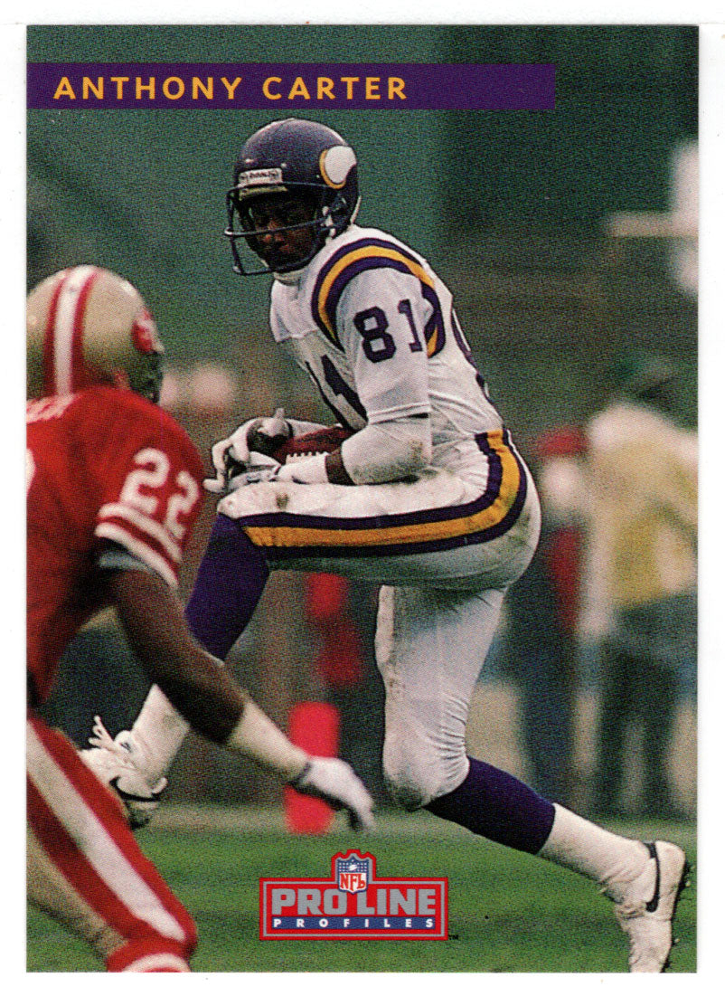 Anthony Carter - Minnesota Vikings (NFL Football Card) 1992 Pro Line Profiles # 64 Mint