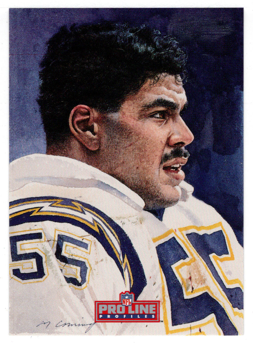 Junior Seau - San Diego Chargers  (NFL Football Card) 1992 Pro Line Profiles # 140 Mint