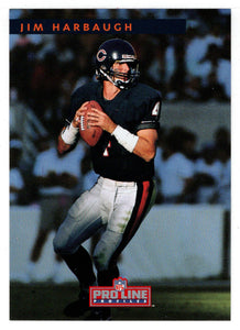 Jim Harbaugh - Chicago Bears (NFL Football Card) 1992 Pro Line Profiles # 163 Mint