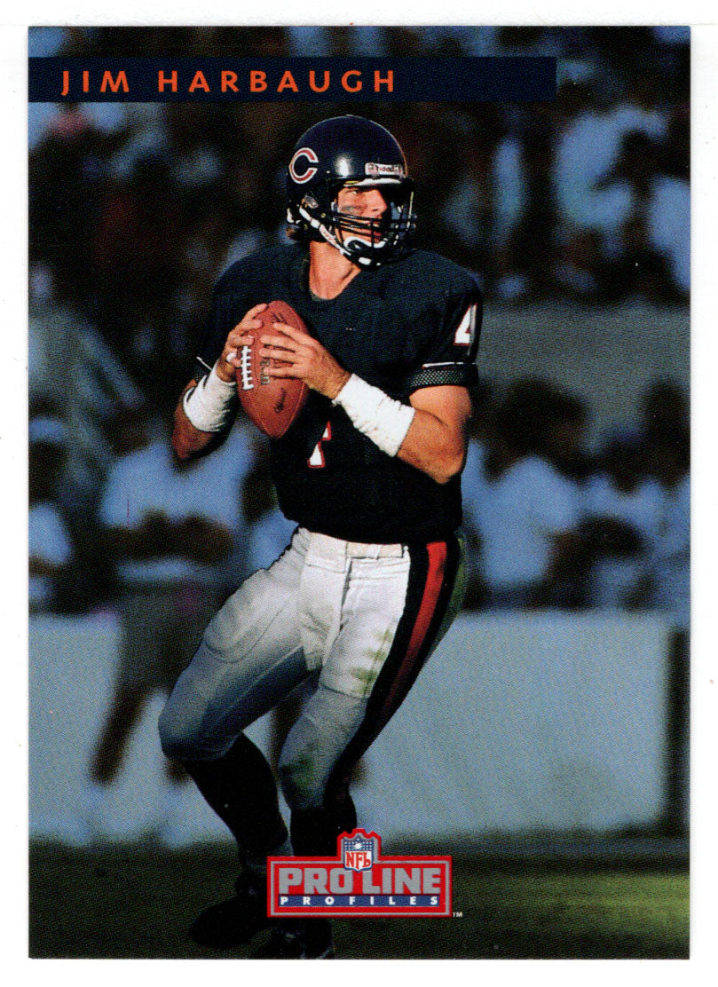 Jim Harbaugh - Chicago Bears (NFL Football Card) 1992 Pro Line Profiles # 163 Mint