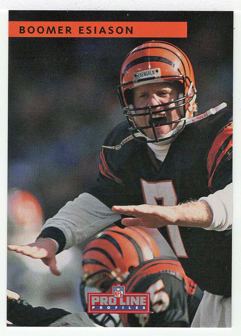 Boomer Esiason - Cincinnati Bengals (NFL Football Card) 1992 Pro Line Profiles # 235 Mint