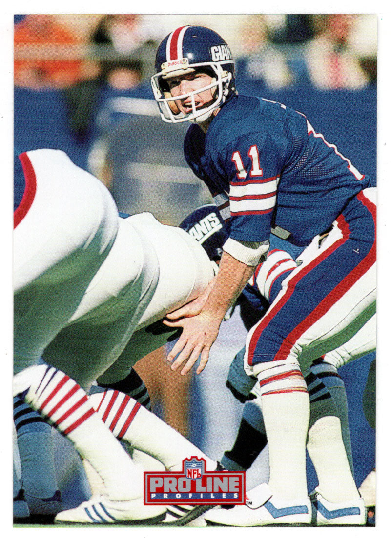 Phil Simms - New York Giants (NFL Football Card) 1992 Pro Line Profiles # 344 Mint