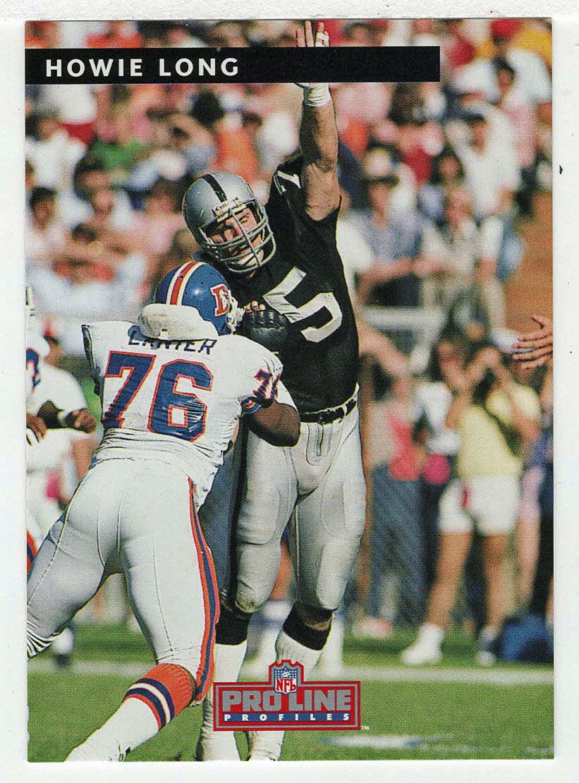 Howie Long - Los Angeles Raiders (NFL Football Card) 1992 Pro Line Profiles # 388 Mint
