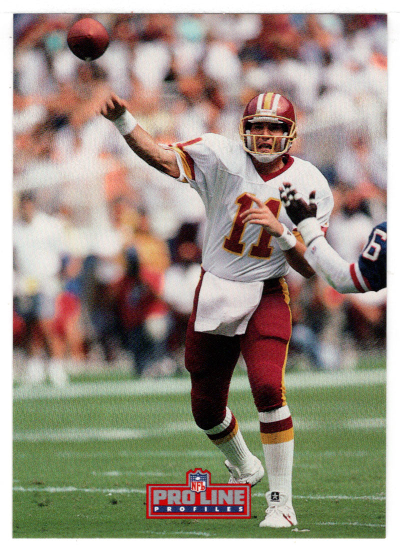 Mark Rypien - Washington Redskins (NFL Football Card) 1992 Pro Line Profiles # 439 Mint