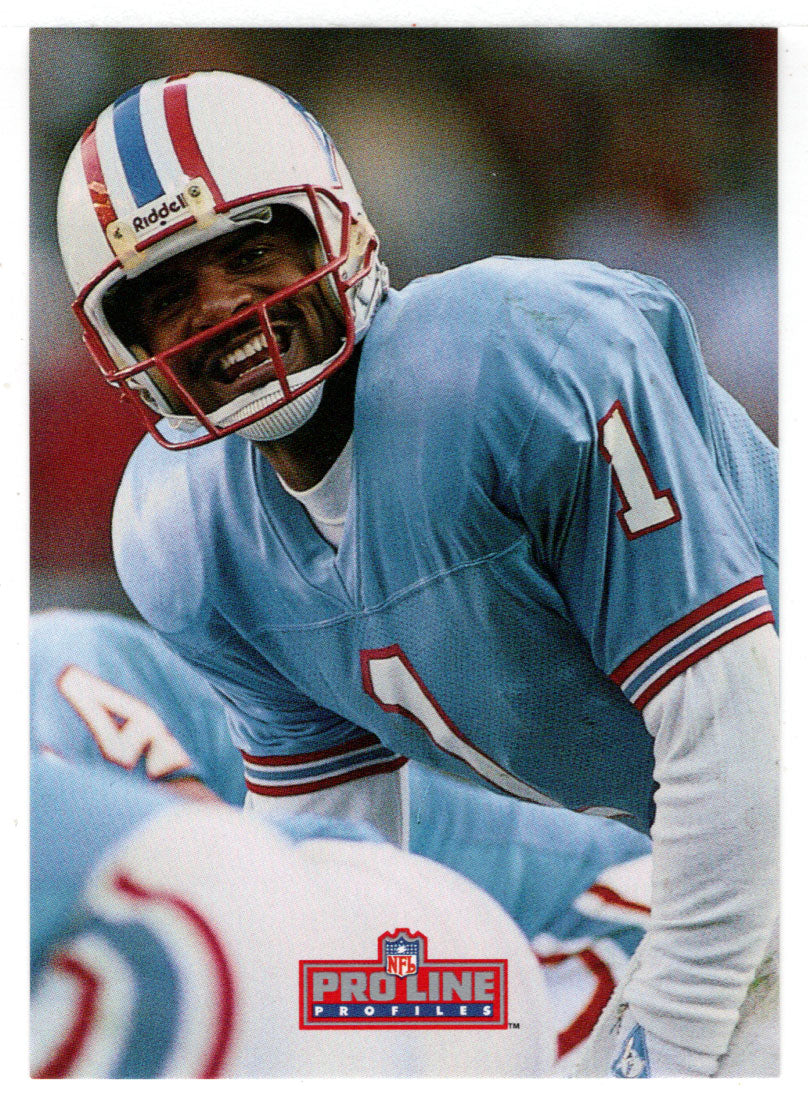 Warren Moon - Houston Oilers (NFL Football Card) 1992 Pro Line Profiles # 448 Mint