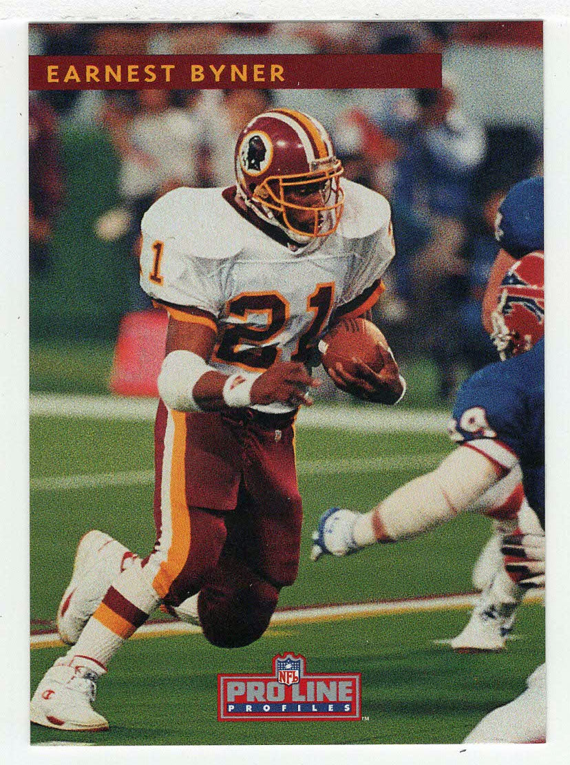 Earnest Byner - Washington Redskins (NFL Football Card) 1992 Pro Line Profiles # 478 Mint