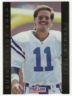 Jeff George - Indianapolis Colts - Quarterback Gold (NFL Football Card) 1992 Pro Line Portraits # 7 Mint