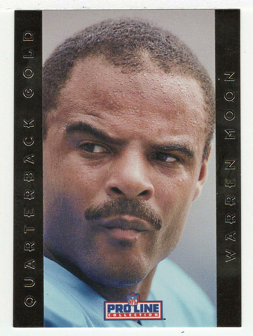 Warren Moon - Houston Oilers - Quarterback Gold (NFL Football Card) 1992 Pro Line Portraits # 15 Mint