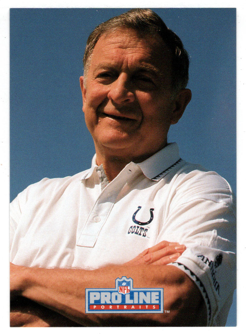 Ted Marchibroda - Indianapolis Colts - Coach (NFL Football Card) 1992 Pro Line Portraits # 430 Mint