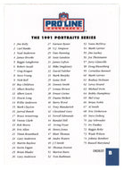Checklist B (NFL Football Card) 1992 Pro Line Portraits # B Mint