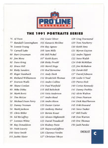 Checklist C (NFL Football Card) 1992 Pro Line Portraits # C Mint