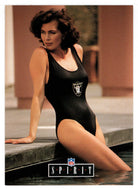 Karen Lott - Los Angeles Raiders - Wifes (NFL Football Card) 1992 Pro Line Portraits # 15 Mint
