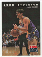 John Stockton (NBA Basketball Card) 1992 Skybox USA # 84 Mint