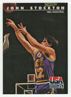 John Stockton (NBA Basketball Card) 1992 Skybox USA # 89 Mint