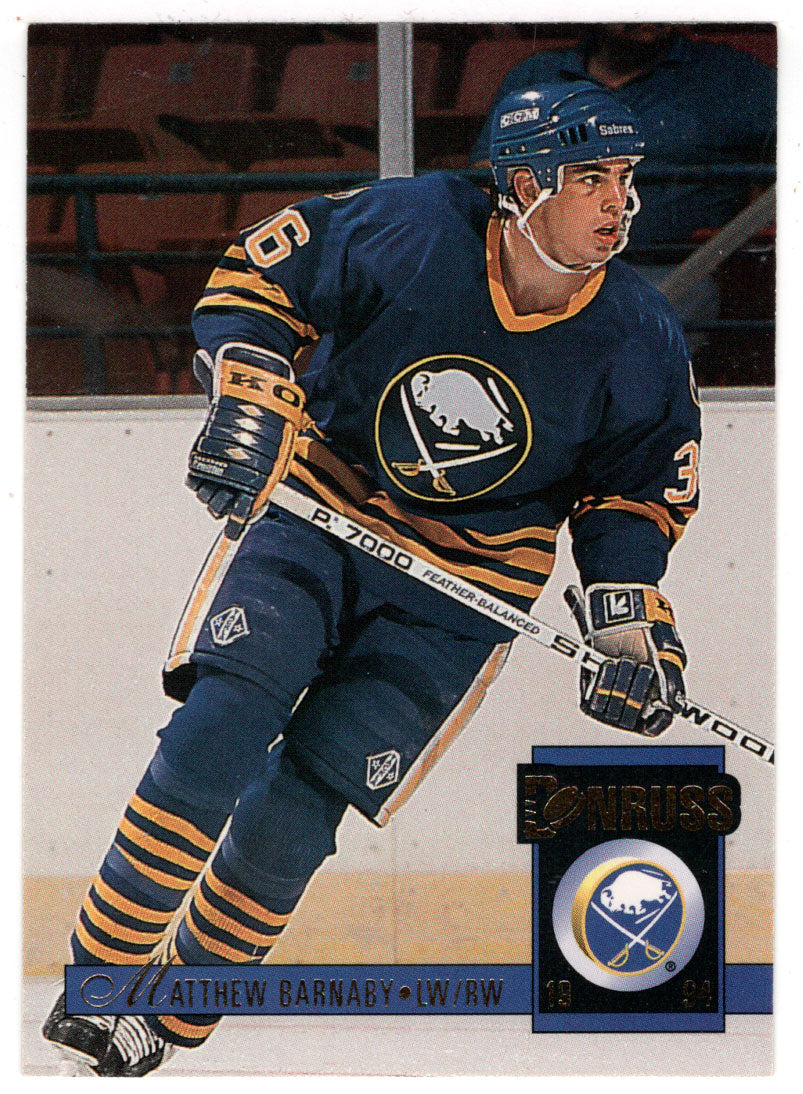 Matthew Barnaby - Buffalo Sabres (NHL Hockey Card) 1993-94 Donruss # 42 Mint