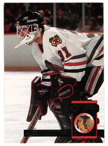 Jeff Hackett - Chicago Blackhawks (NHL Hockey Card) 1993-94 Donruss # 61 Mint