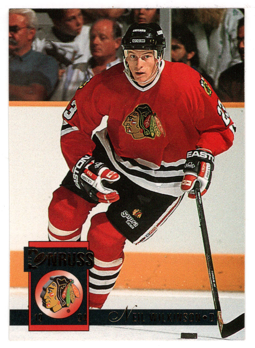 Neil Wilkinson - Chicago Blackhawks (NHL Hockey Card) 1993-94 Donruss # 62 Mint