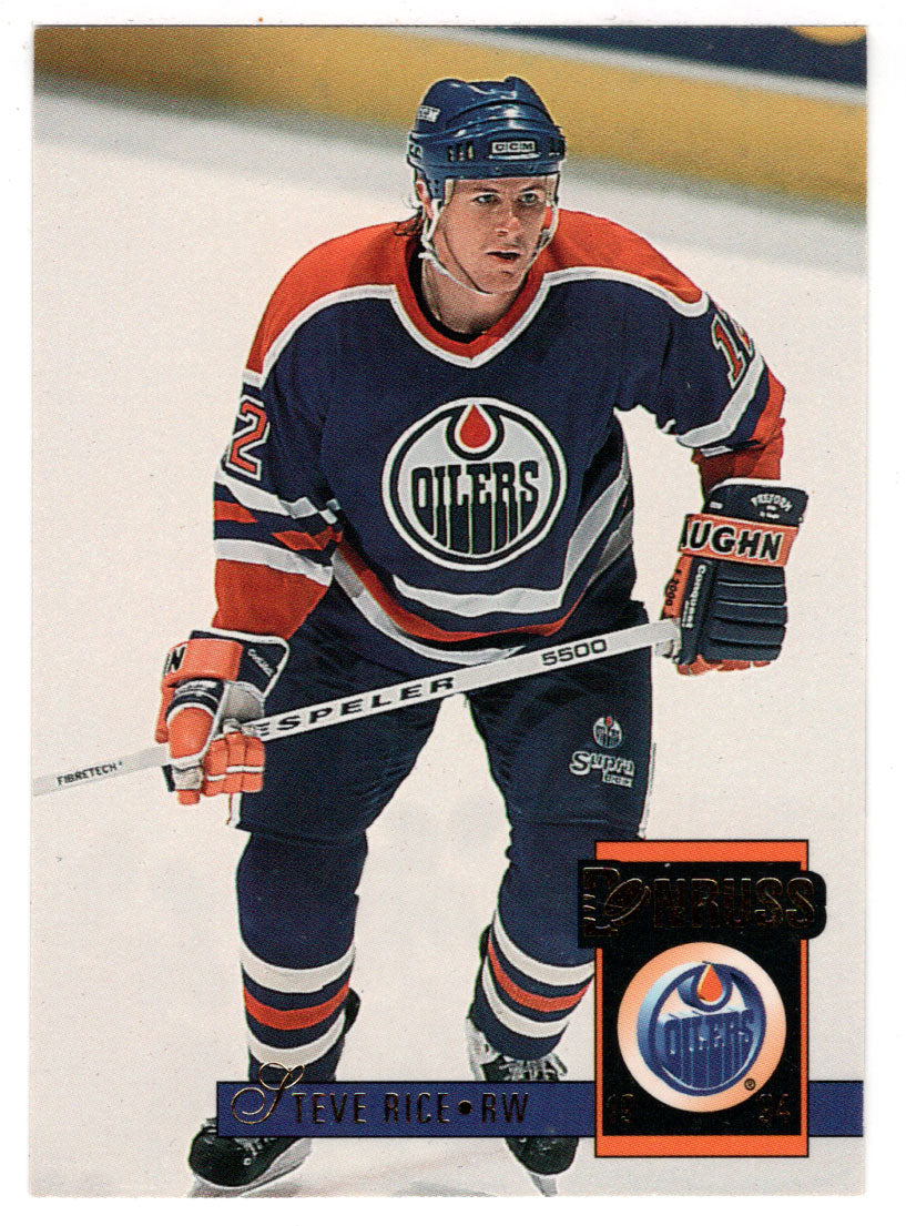 Steven Rice - Edmonton Oilers (NHL Hockey Card) 1993-94 Donruss # 107 Mint