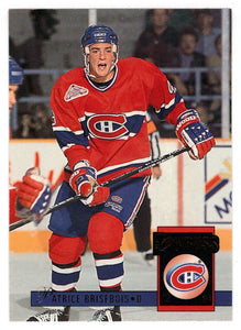 Patrice Brisebois - Montreal Canadiens (NHL Hockey Card) 1993-94 Donruss # 171 Mint