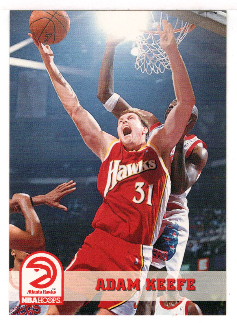 Adam Keefe - Atlanta Hawks (NBA Basketball Card) 1993-94 Hoops # 5 Mint