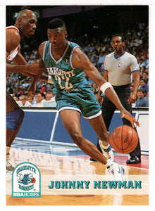 Johnny Newman - Charlotte Hornets (NBA Basketball Card) 1993-94 Hoops # 24 Mint