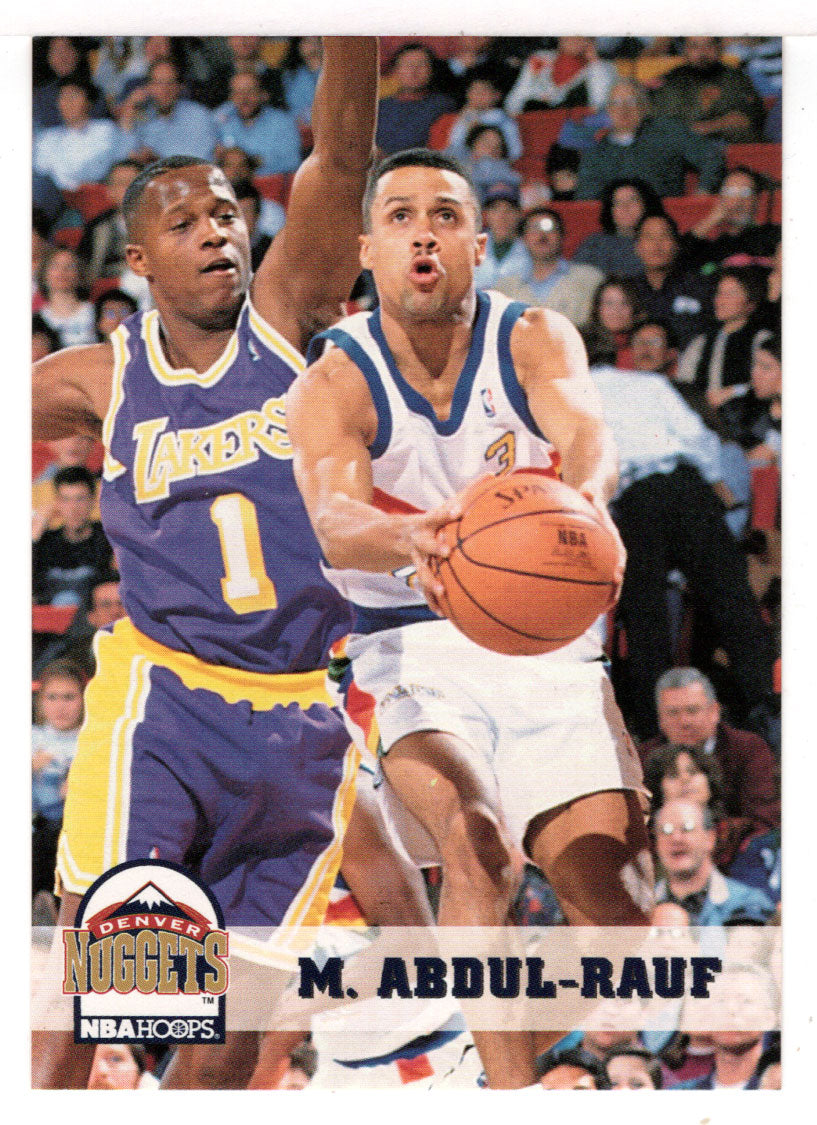 Mahmoud Abdul-Rauf - Denver Nuggets (NBA Basketball Card) 1993-94 Hoops # 52 Mint