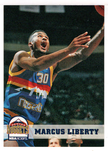 Marcus Liberty - Denver Nuggets (NBA Basketball Card) 1993-94 Hoops # 54 Mint