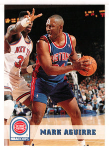 Mark Aguirre - Detroit Pistons (NBA Basketball Card) 1993-94 Hoops # 60 Mint