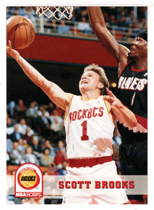 Scott Brooks - Houston Rockets (NBA Basketball Card) 1993-94 Hoops # 76 Mint