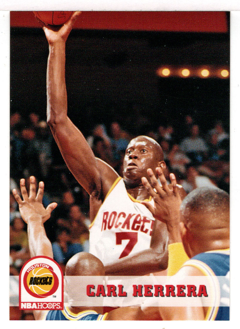 Carl Herrera - Houston Rockets (NBA Basketball Card) 1993-94 Hoops # 78 Mint