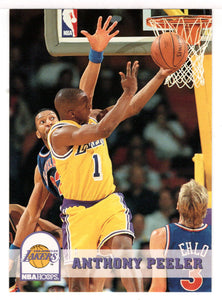 Anthony Peeler - Los Angeles Lakers (NBA Basketball Card) 1993-94 Hoops # 107 Mint