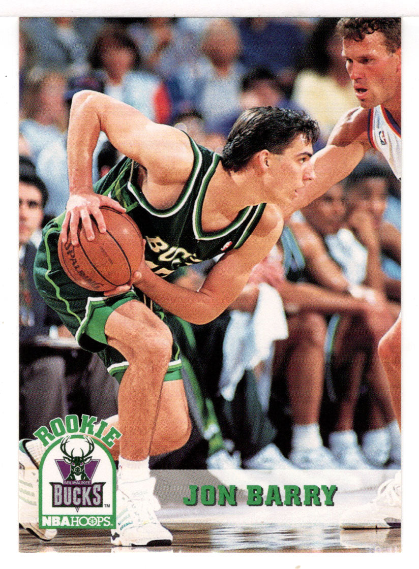 Jon Barry - Milwaukee Bucks (NBA Basketball Card) 1993-94 Hoops # 120 Mint