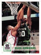 Blue Edwards - Milwaukee Bucks (NBA Basketball Card) 1993-94 Hoops # 123 Mint