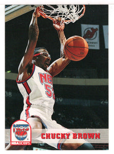 Chucky Brown - New Jersey Nets (NBA Basketball Card) 1993-94 Hoops # 139 Mint