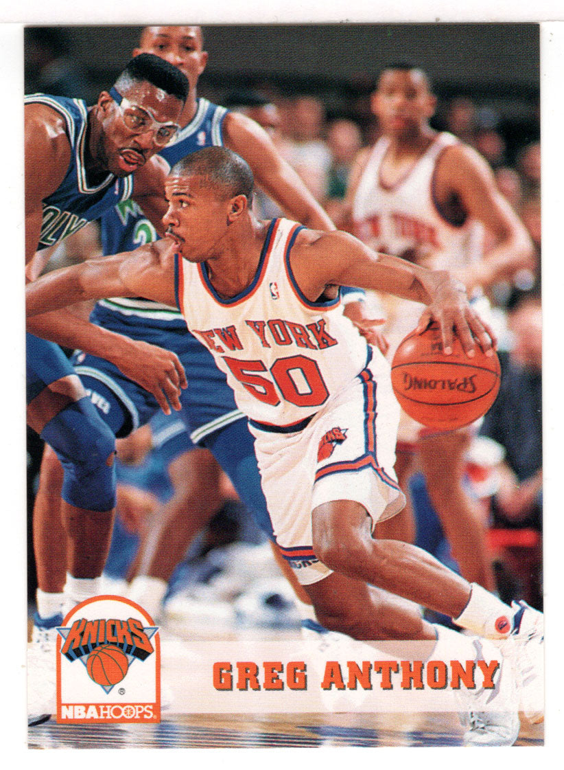 Greg Anthony - New York Knicks (NBA Basketball Card) 1993-94 Hoops # 143 Mint