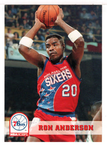 Ron Anderson - Philadelphia 76ers (NBA Basketball Card) 1993-94 Hoops # 161 Mint