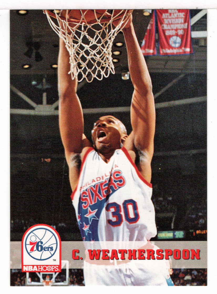 Clarence Weatherspoon - Philadelphia 76ers (NBA Basketball Card) 1993-94 Hoops # 167 Mint