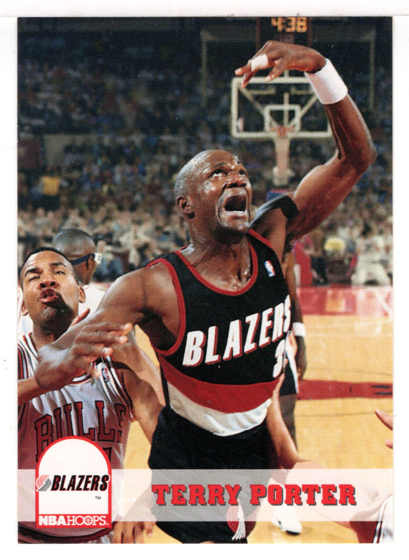 Terry Porter - Portland Trail Blazers (NBA Basketball Card) 1993-94 Hoops # 182 Mint